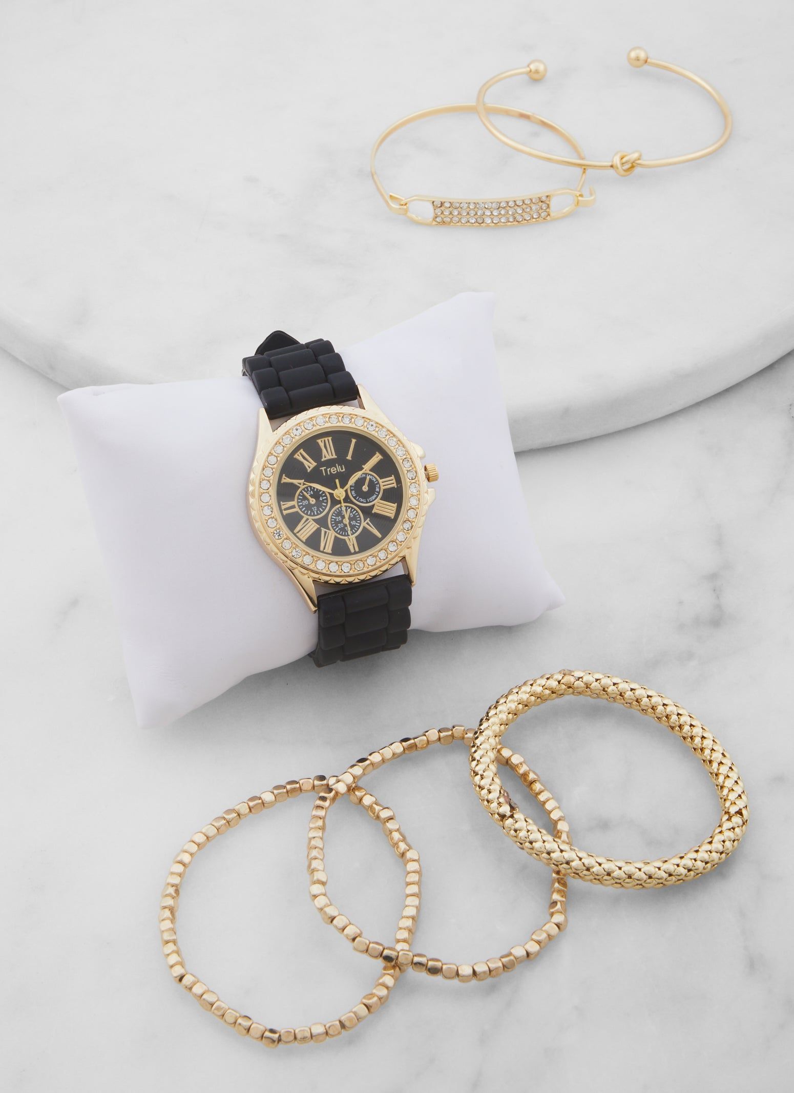 Assorted Stretch Bracelet and Analog Watch Set sold by Rainbow product image thumbnail 2