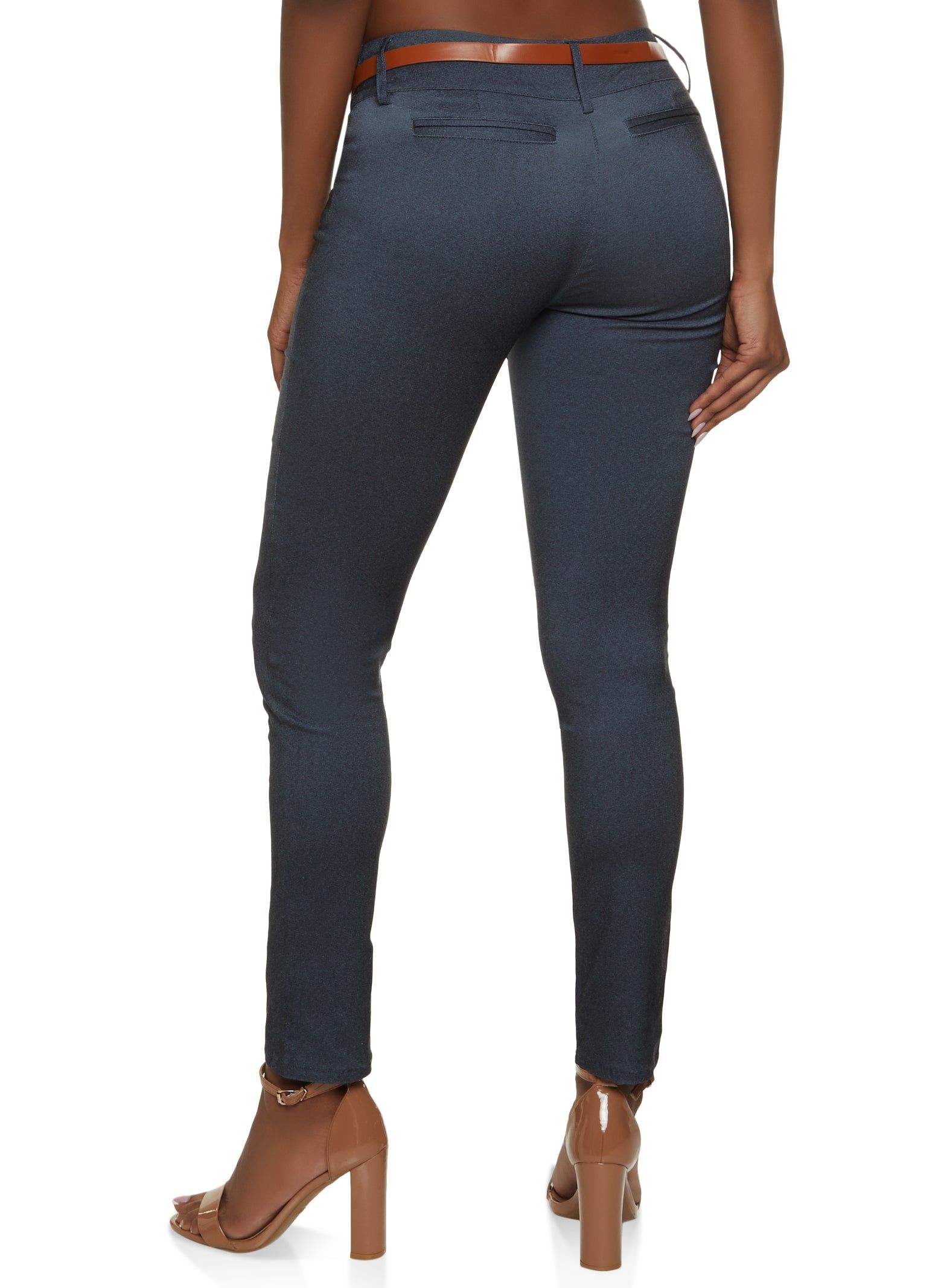 Belted Skinny Dress Pants sold by Rainbow product image thumbnail 3