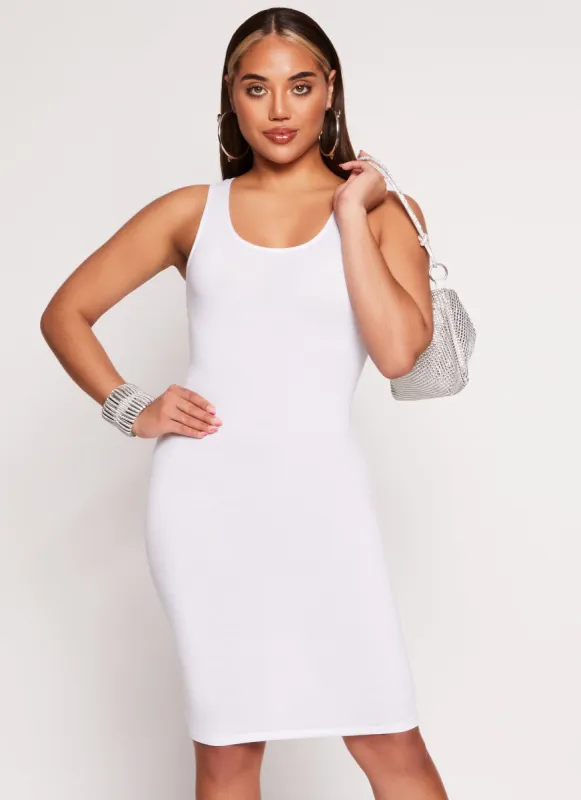 Scoop Neck Midi Tank Dress sold by Rainbow