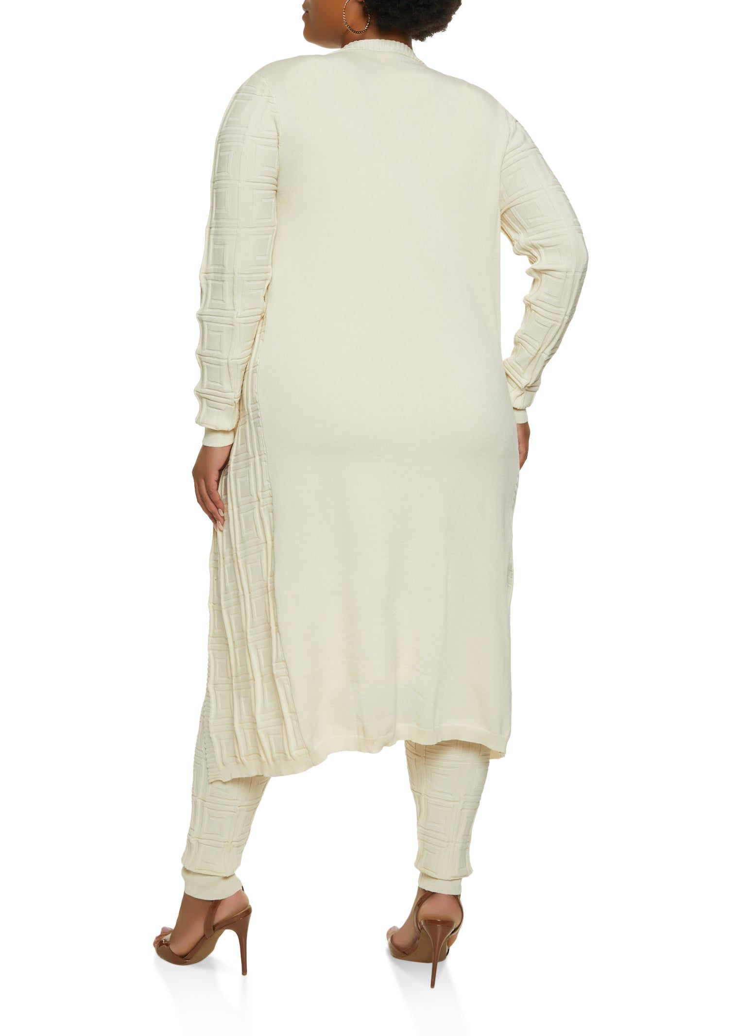 Plus Size Geo Knit Duster sold by Rainbow product image thumbnail 3