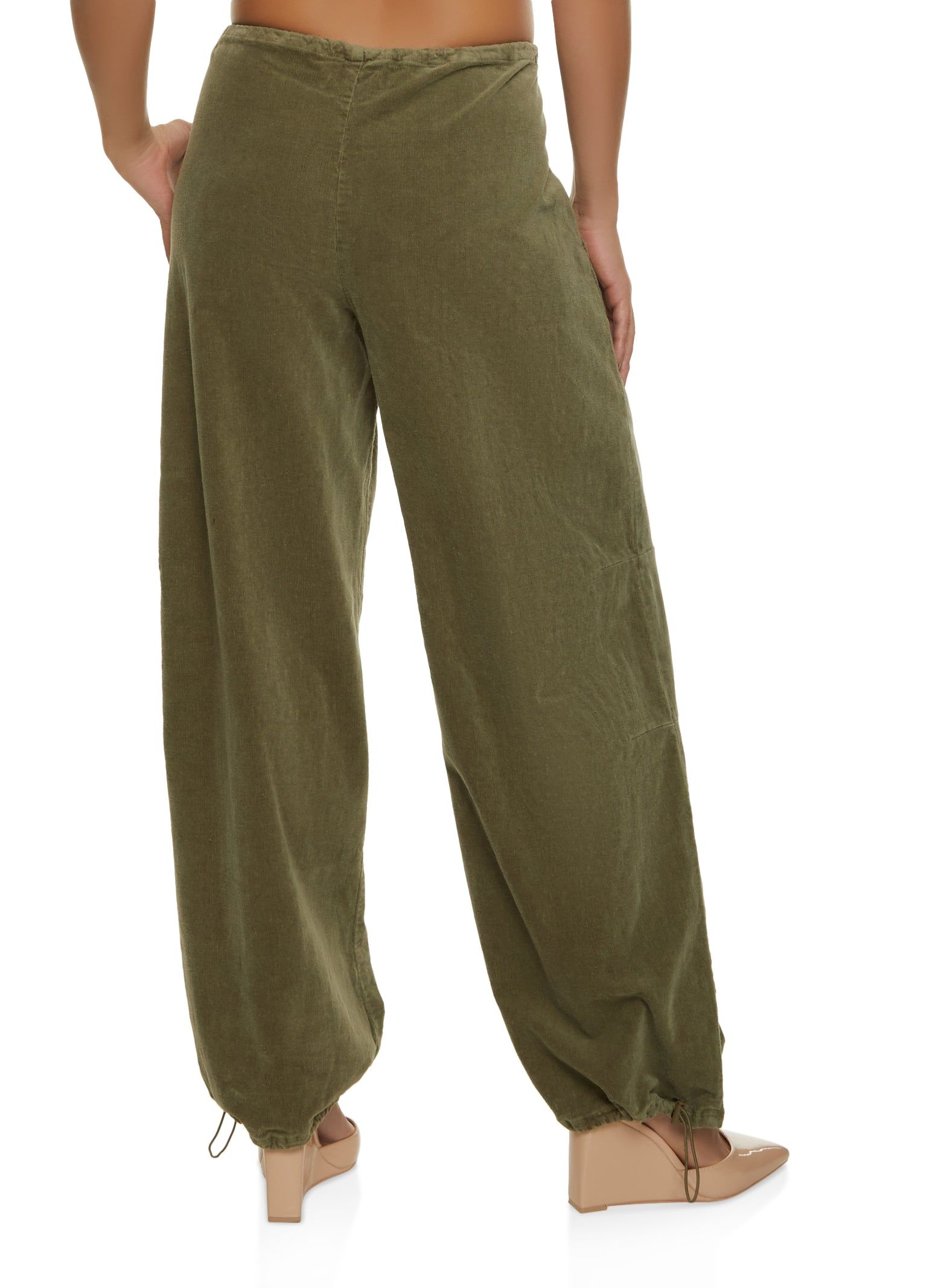 Corduroy Toggle Drawstring Parachute Pants sold by Rainbow product image thumbnail 2
