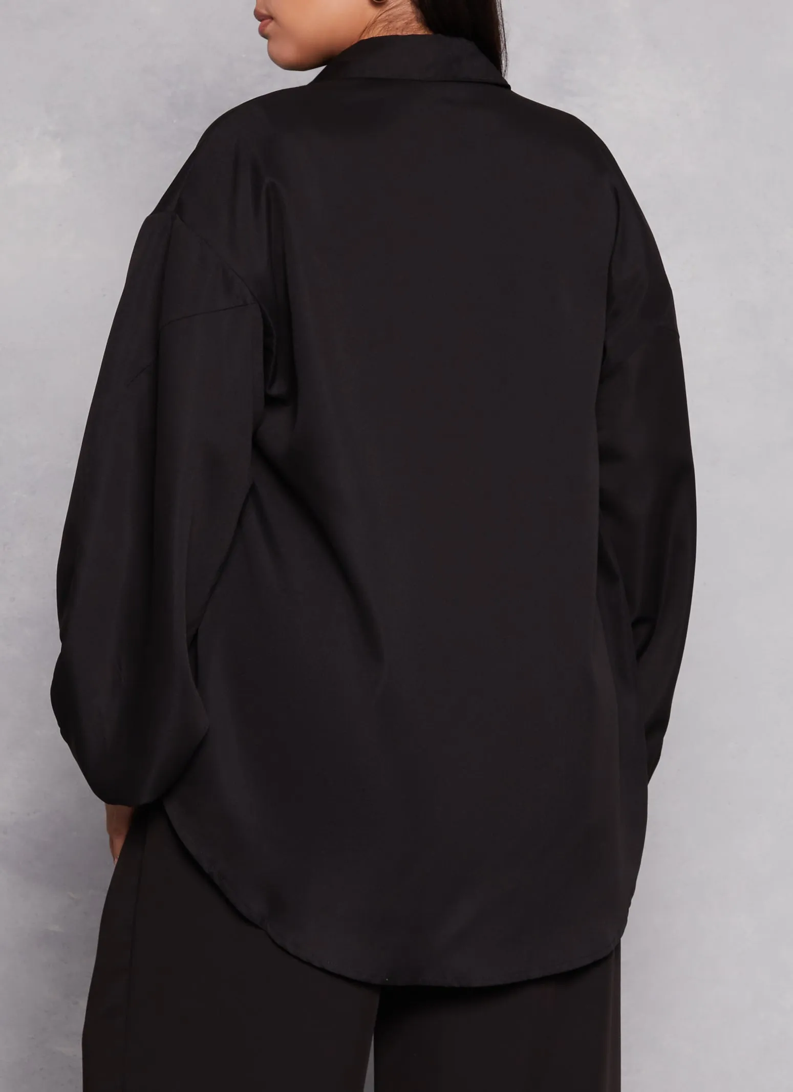 Plus Size Balloon Sleeve Tunic Shirt sold by Rainbow product image thumbnail 3