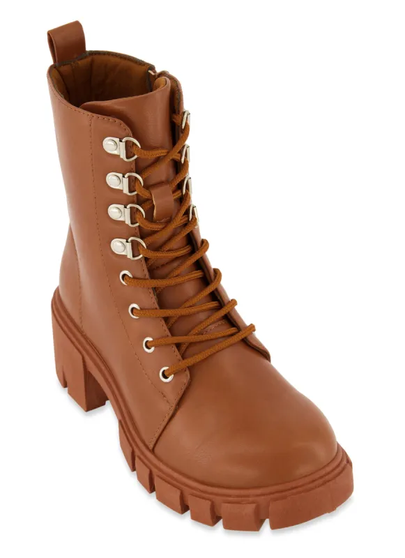 Lug Sole Lace Up Combat Boots sold by Rainbow