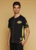 Mens NBA Los Angeles Lakers Button Front Graphic Shirt sold by Rainbow