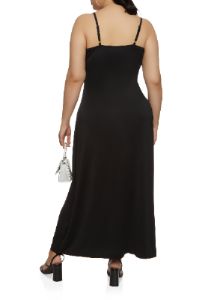 Plus Size Scoop Neck Cami Maxi Dress sold by Rainbow