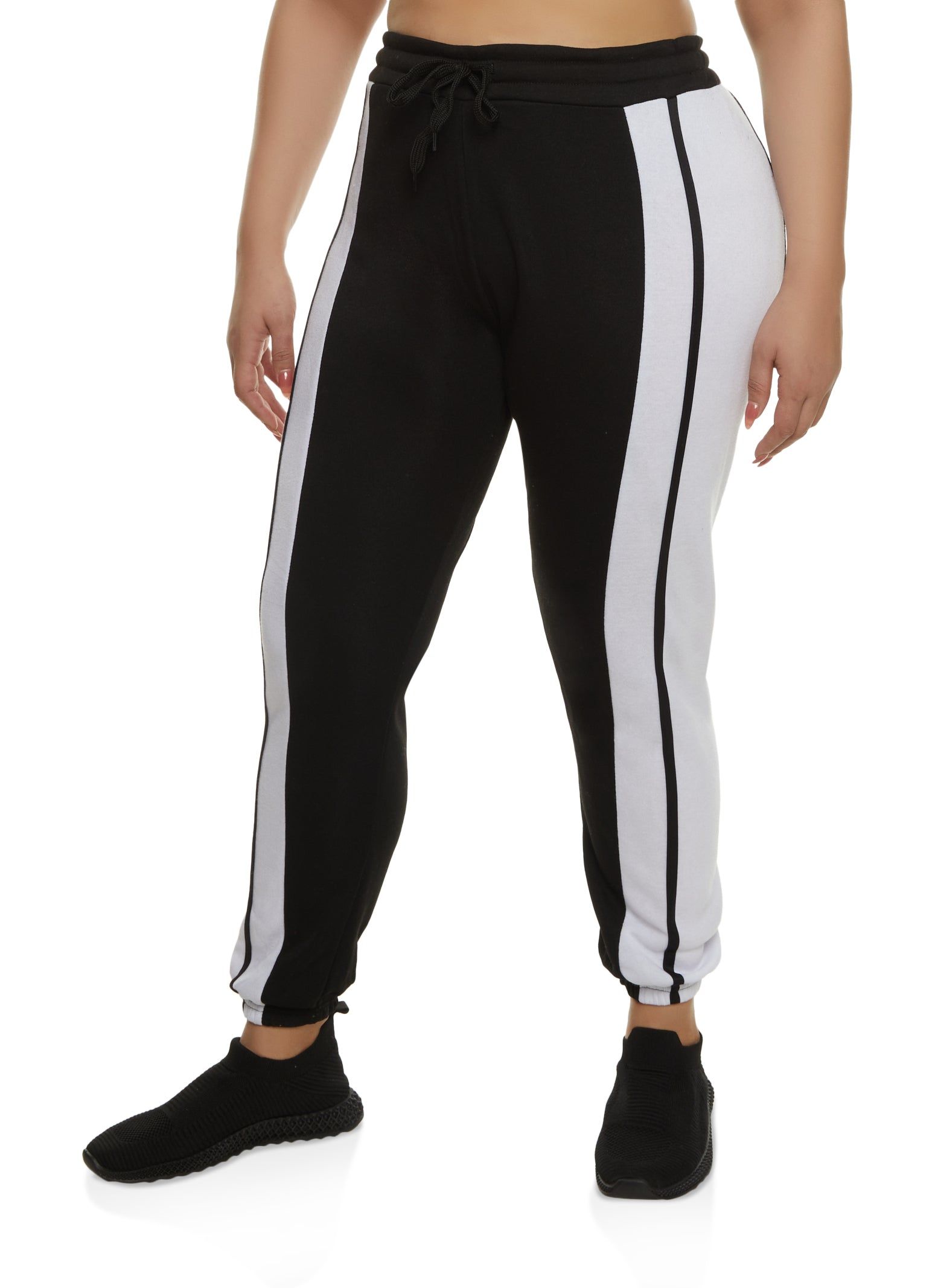Plus Size Side Stripe Sweatpants sold by Rainbow