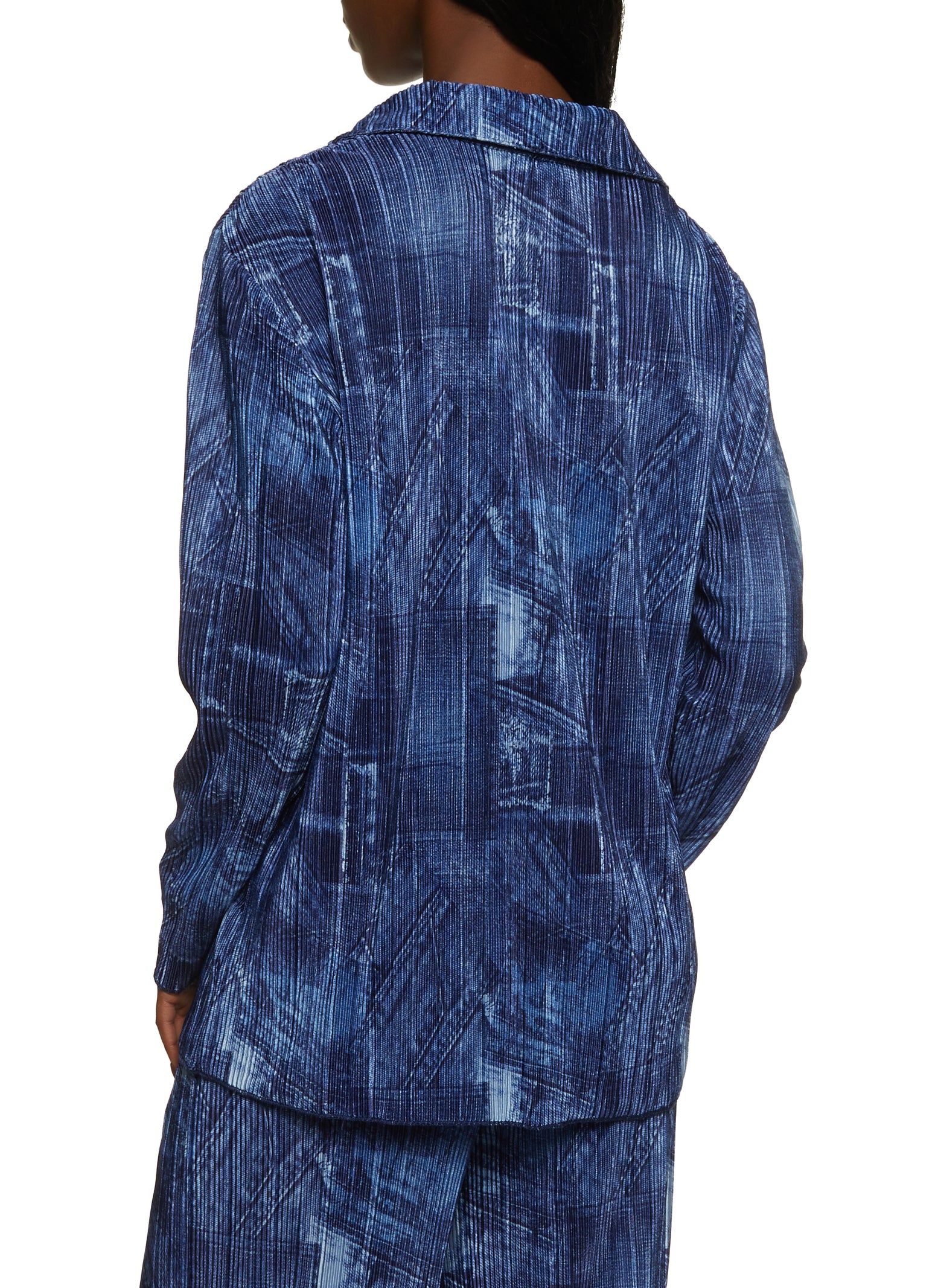 Plisse Printed Button Front Shirt sold by Rainbow product image thumbnail 3