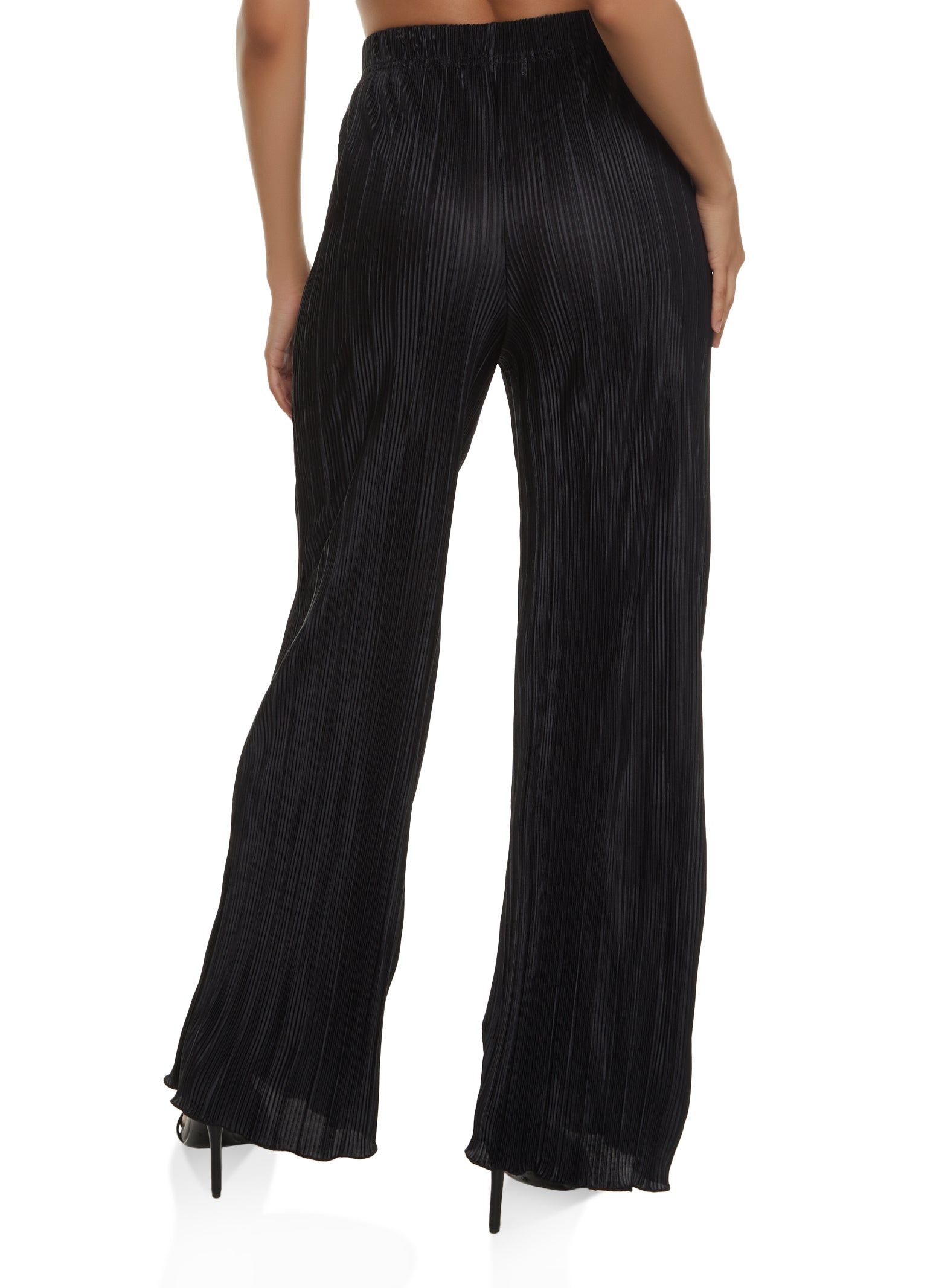 Plisse High Waist Wide Leg Pants sold by Rainbow product image thumbnail 2