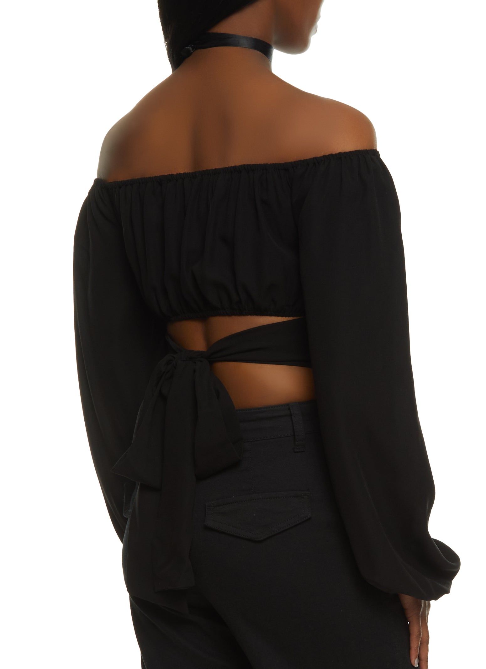 Tie Back Off the Shoulder Bustier Top sold by Rainbow product image thumbnail 2