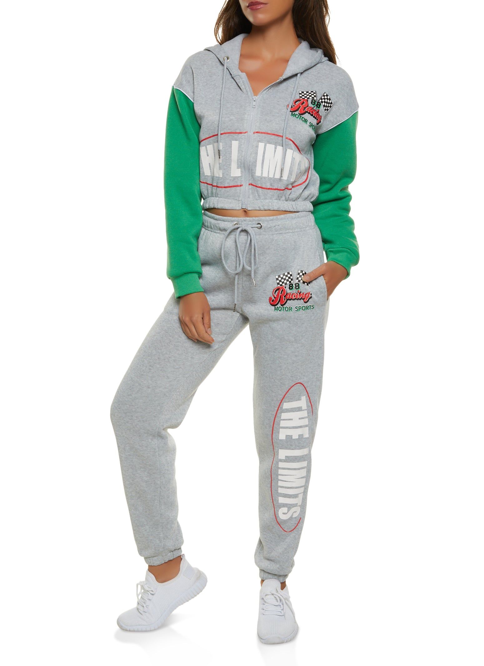 Racing Motor Sports Graphic Zip Front Hoodie sold by Rainbow product image thumbnail 2