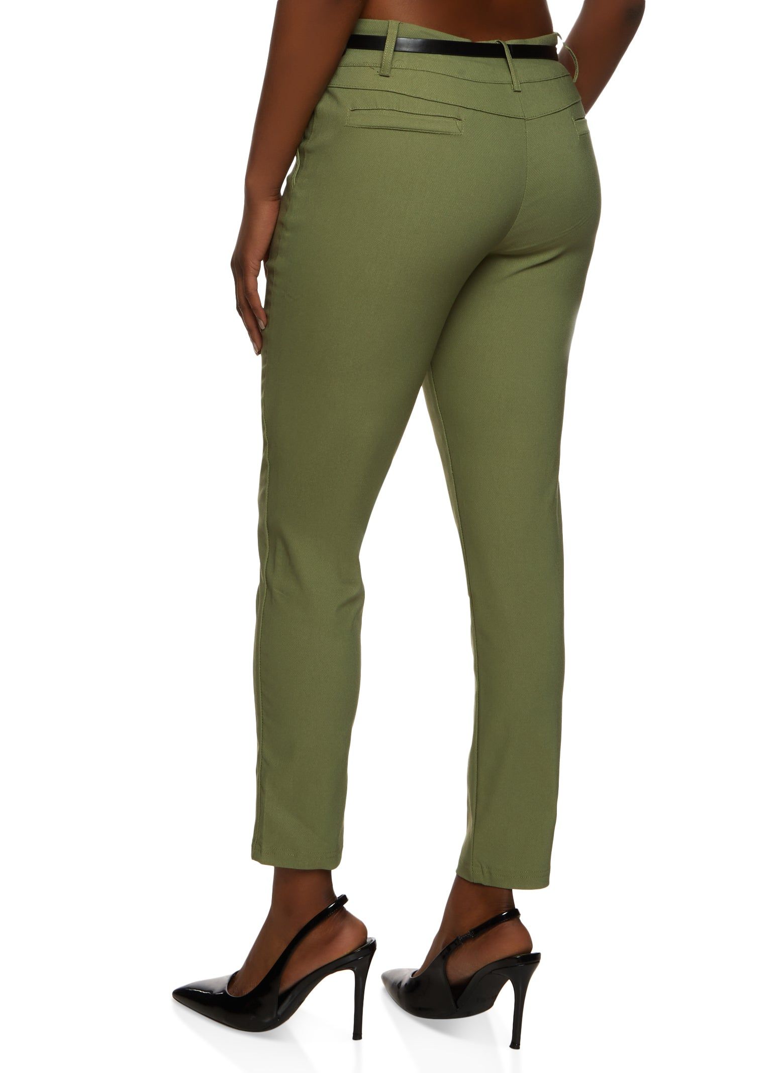 Belted Straight Leg Dress Pants sold by Rainbow product image thumbnail 2