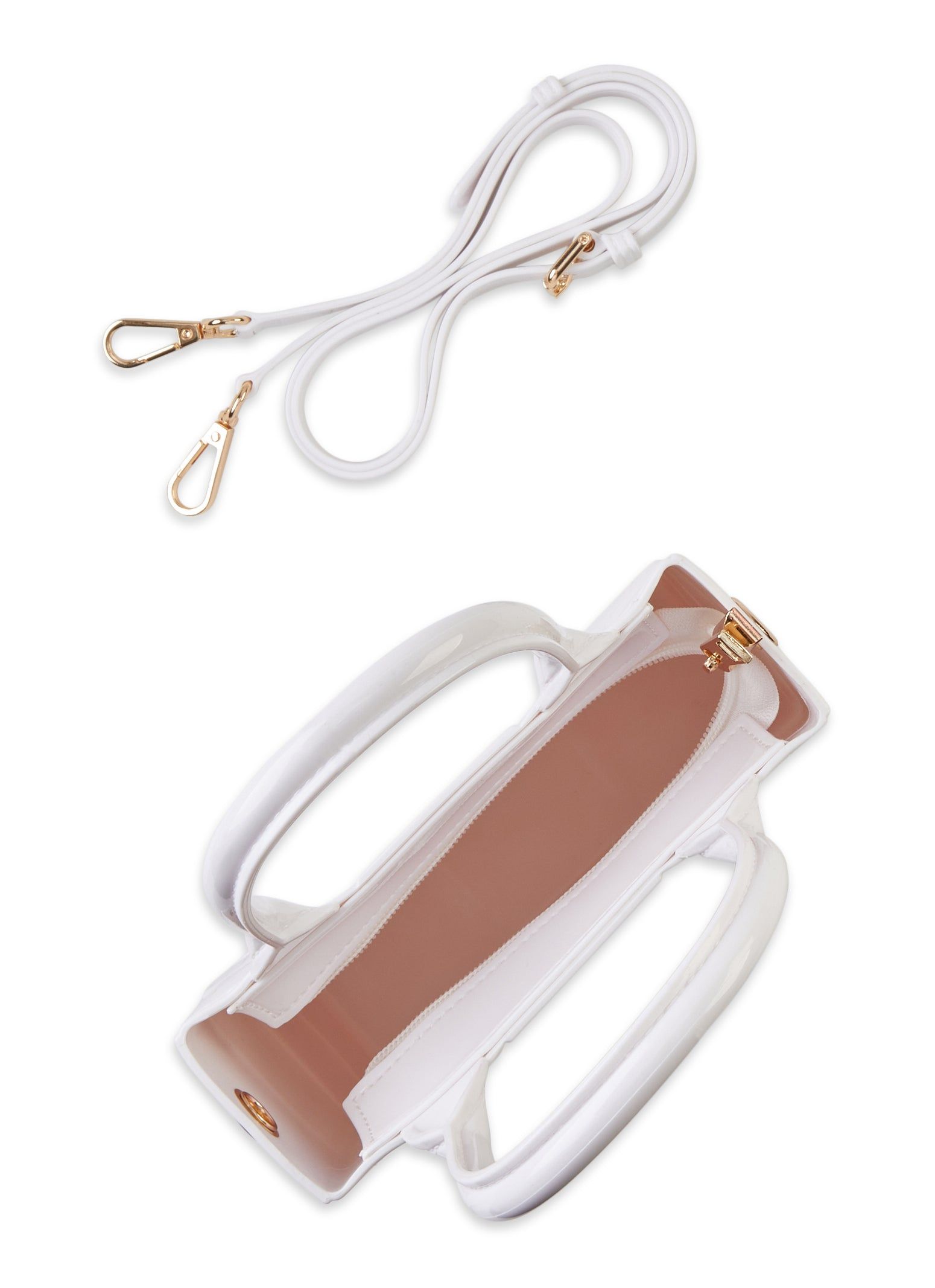 Embossed Jelly Convertible Crossbody Handbag sold by Rainbow product image thumbnail 5