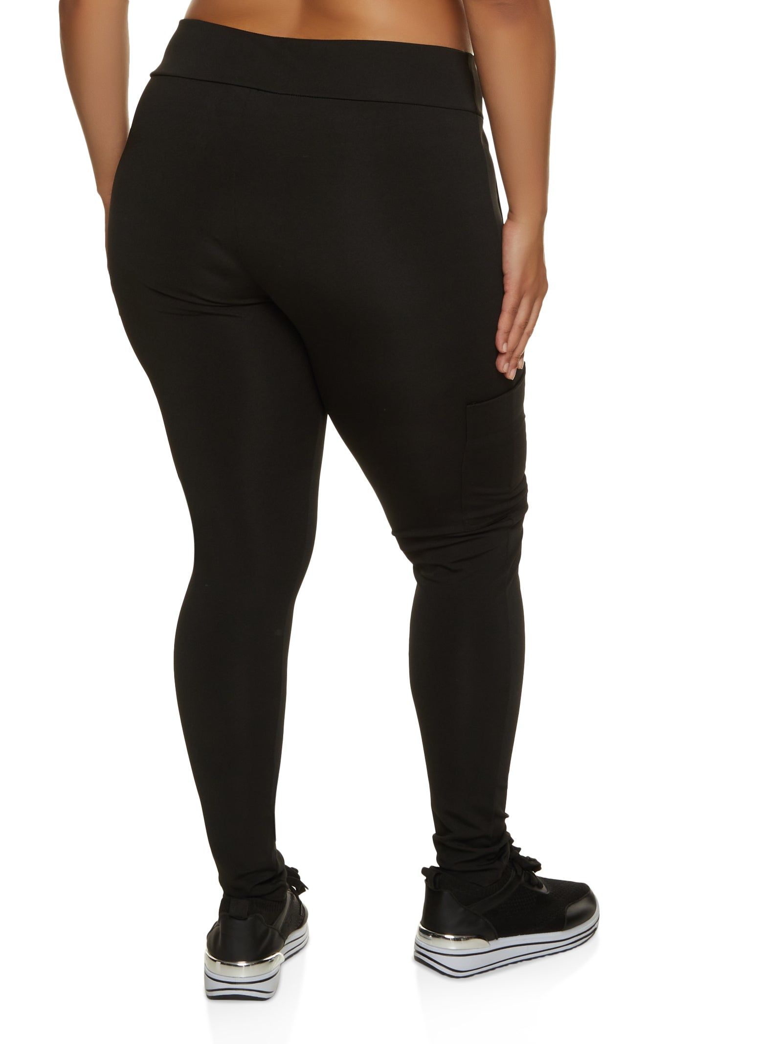 Plus Size Pocket Detail High Waist Leggings sold by Rainbow product image thumbnail 2