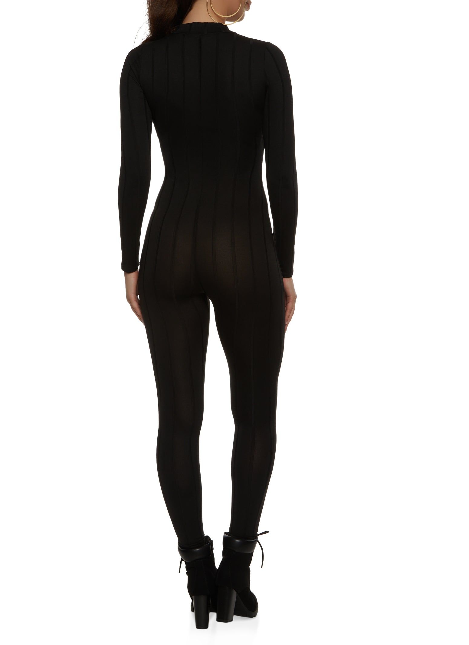 Long Sleeve Zip Neck Catsuit sold by Rainbow product image thumbnail 2