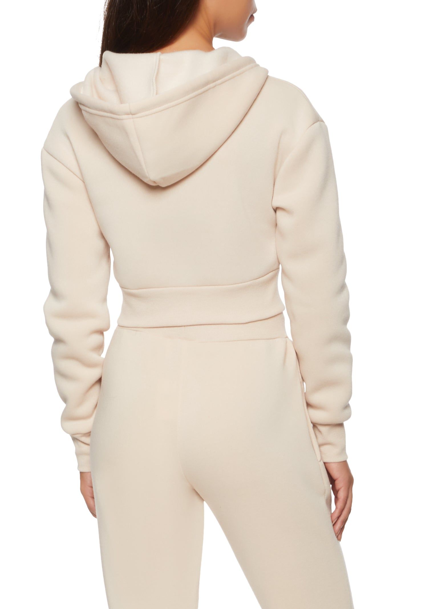 Zip Up Cropped Hoodie sold by Rainbow product image thumbnail 3