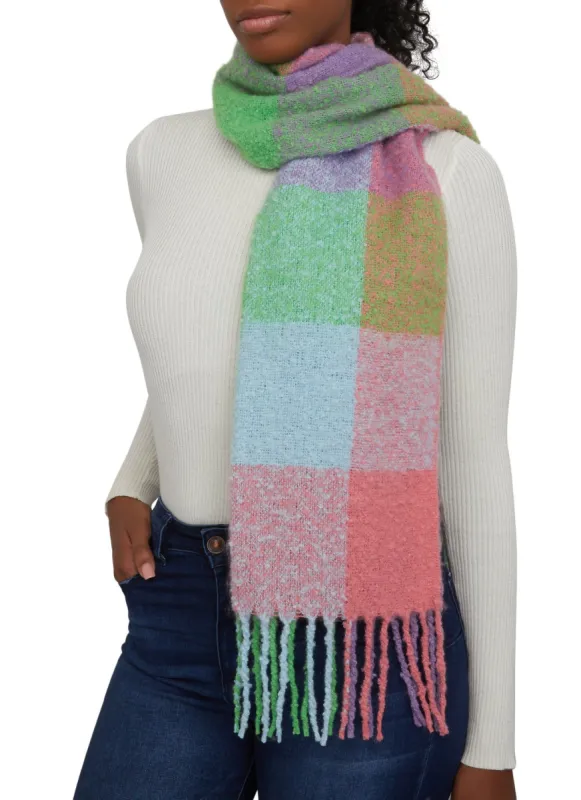 Plaid Oversize Scarf sold by Rainbow