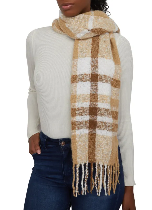 Plaid Oversize Scarf sold by Rainbow