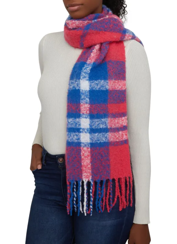 Plaid Oversize Scarf sold by Rainbow