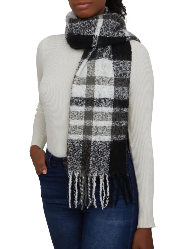 Plaid Oversize Scarf sold by Rainbow