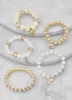 Set of 5 Charm Stretch Beaded Bracelets sold by Rainbow