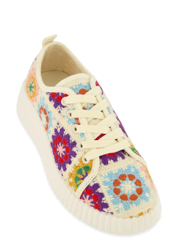 Boho Crochet Sneakers sold by Rainbow