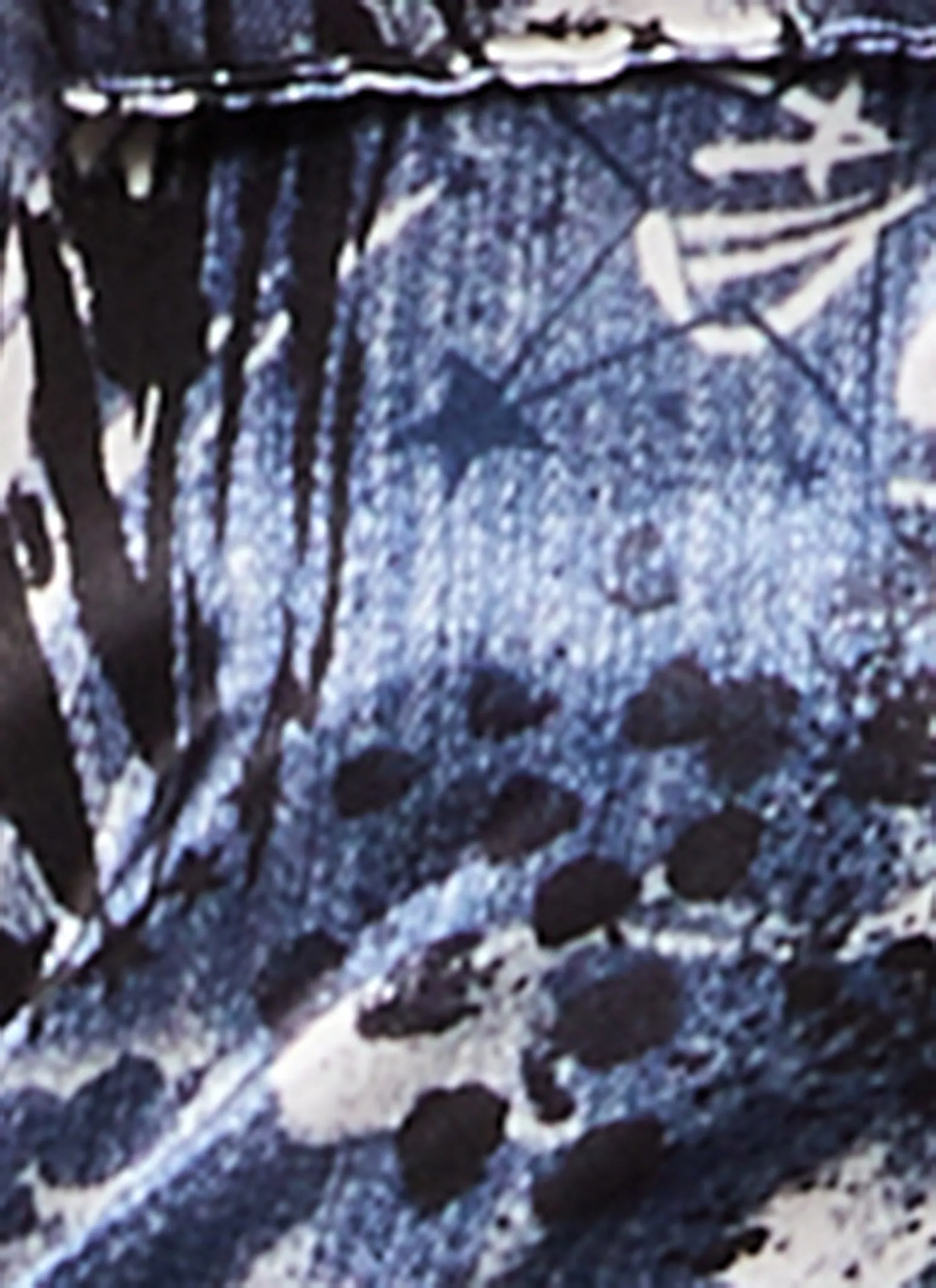 Satin Printed Long Sleeve Tie Front Blouse sold by Rainbow product image thumbnail 4