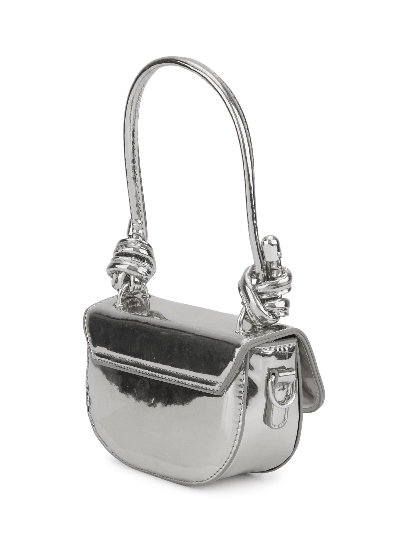 Metallic Faux Leather Convertible Crossbody Bag sold by Rainbow product image thumbnail 3
