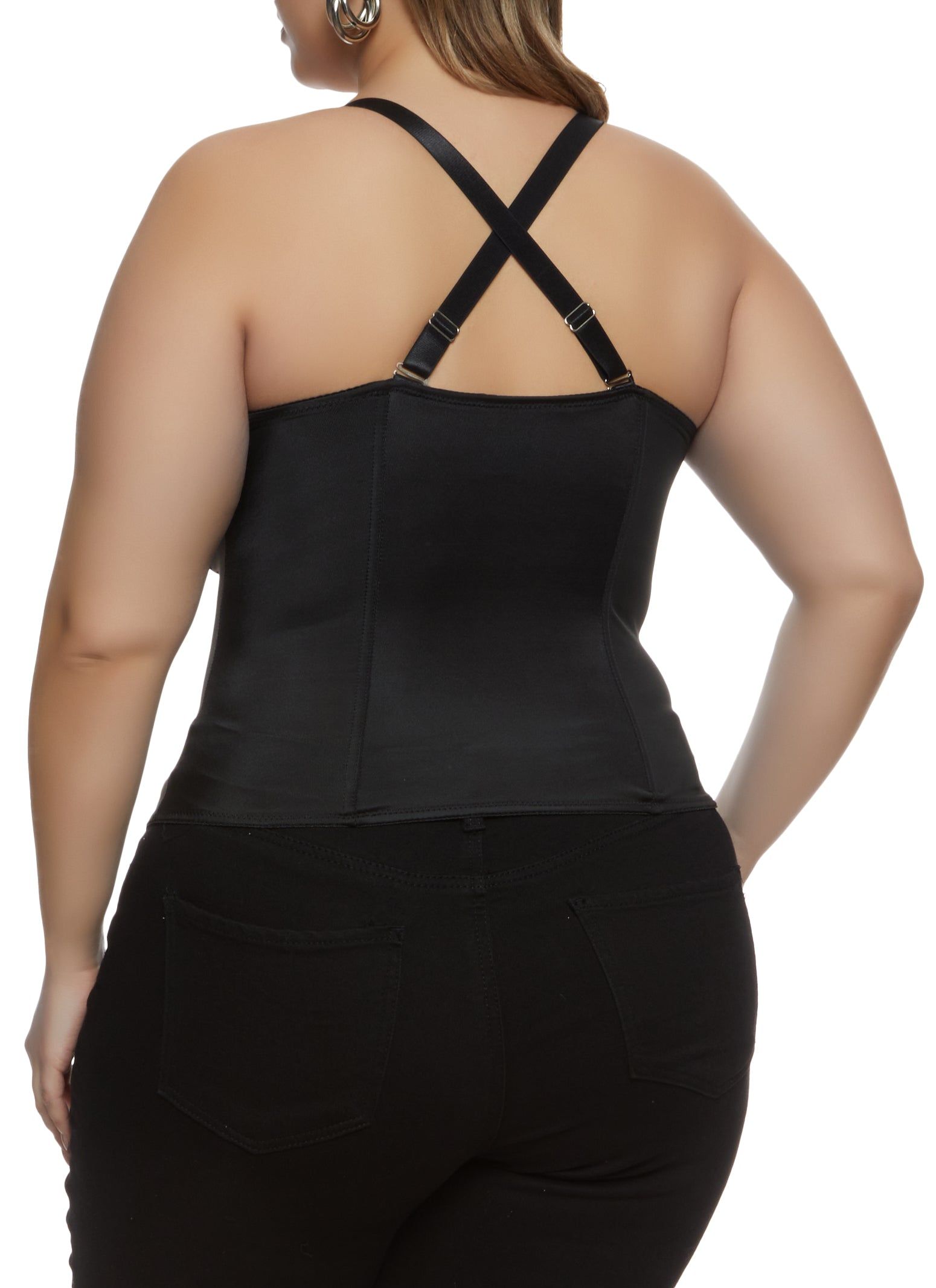 Plus Size Grommet Trim Bustier Top sold by Rainbow product image thumbnail 3