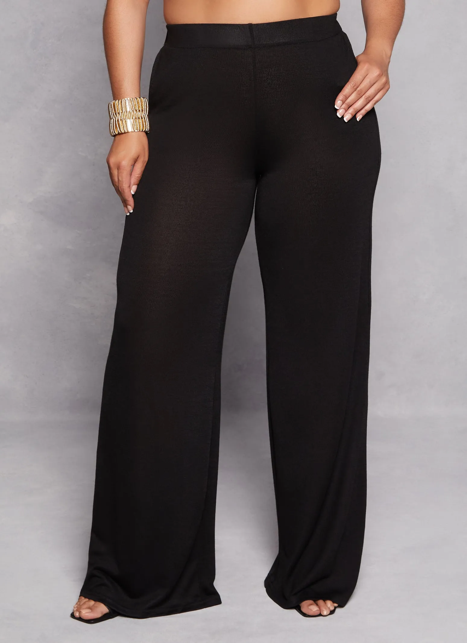Plus Size Daisy Wide Leg High Waist Pants sold by Rainbow product image thumbnail 2