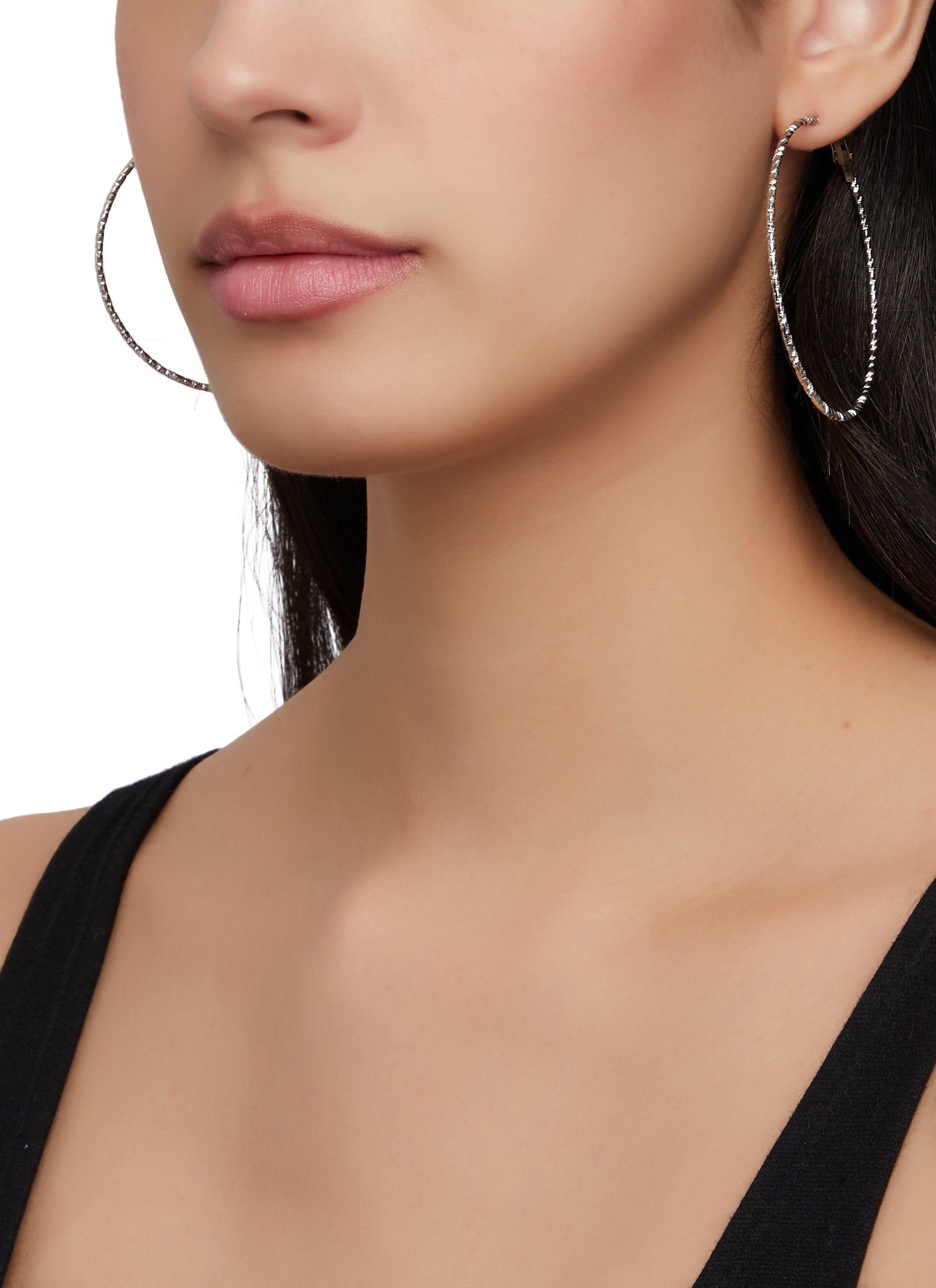 Metallic Hoop and Stud Earrings Set of 6 sold by Rainbow product image thumbnail 2