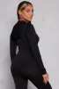 Seamless Ribbed Knit Zip Front Hoodie sold by Rainbow