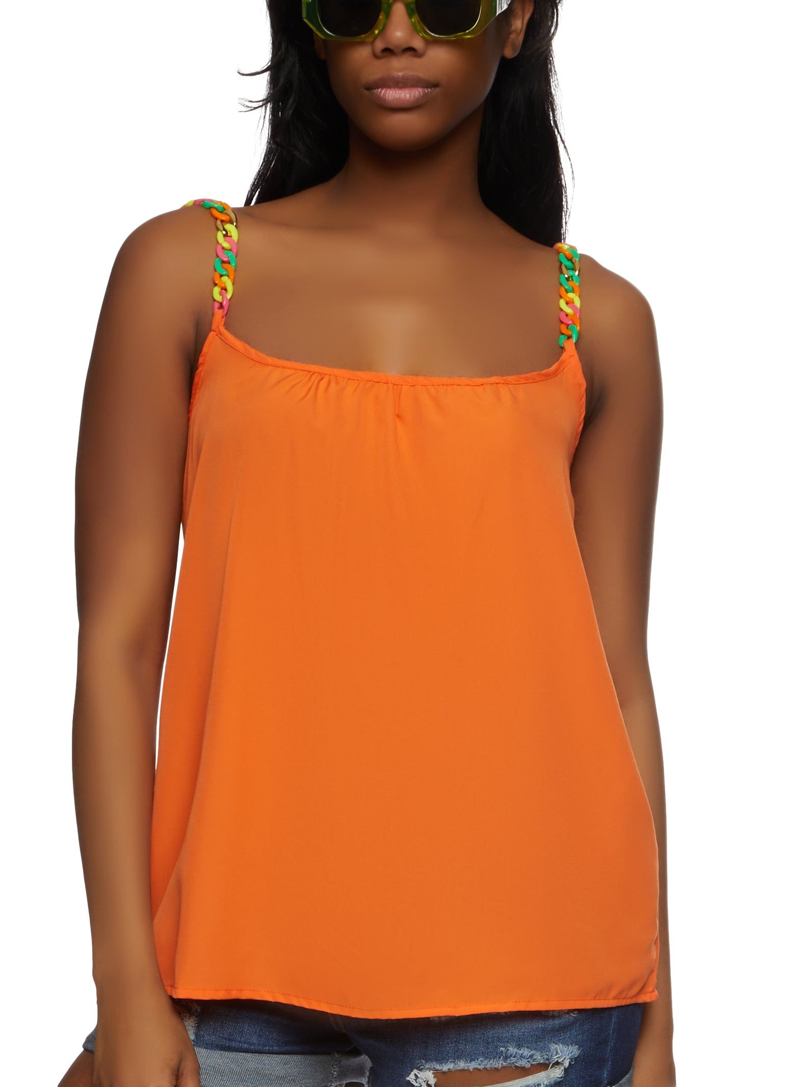 Chain Strap Camisole Top sold by Rainbow