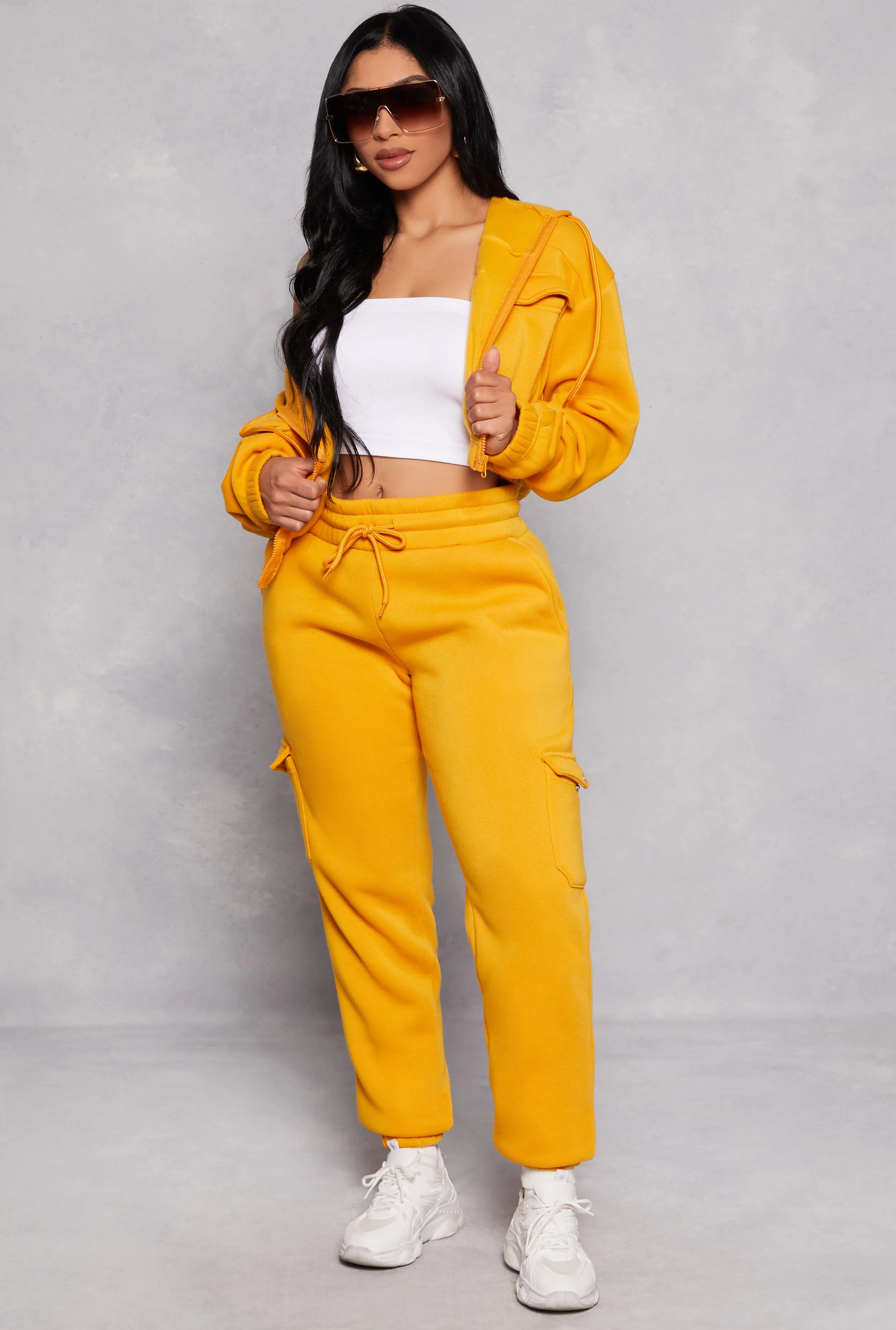 Fleece Cargo Pocket Sweatpants sold by Rainbow