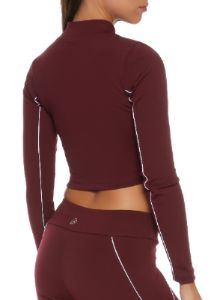 Ruched Zip Front Track Jacket sold by Rainbow
