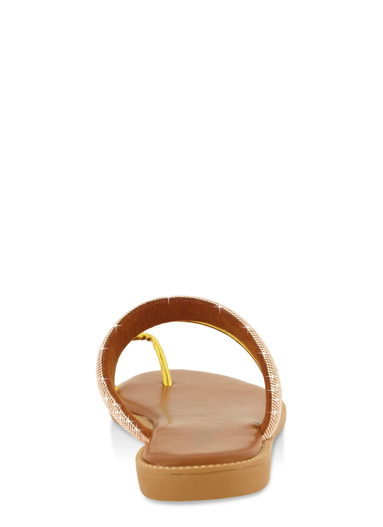 Studded Rhinestone Band Toe Loop Slide Sandals sold by Rainbow product image thumbnail 3