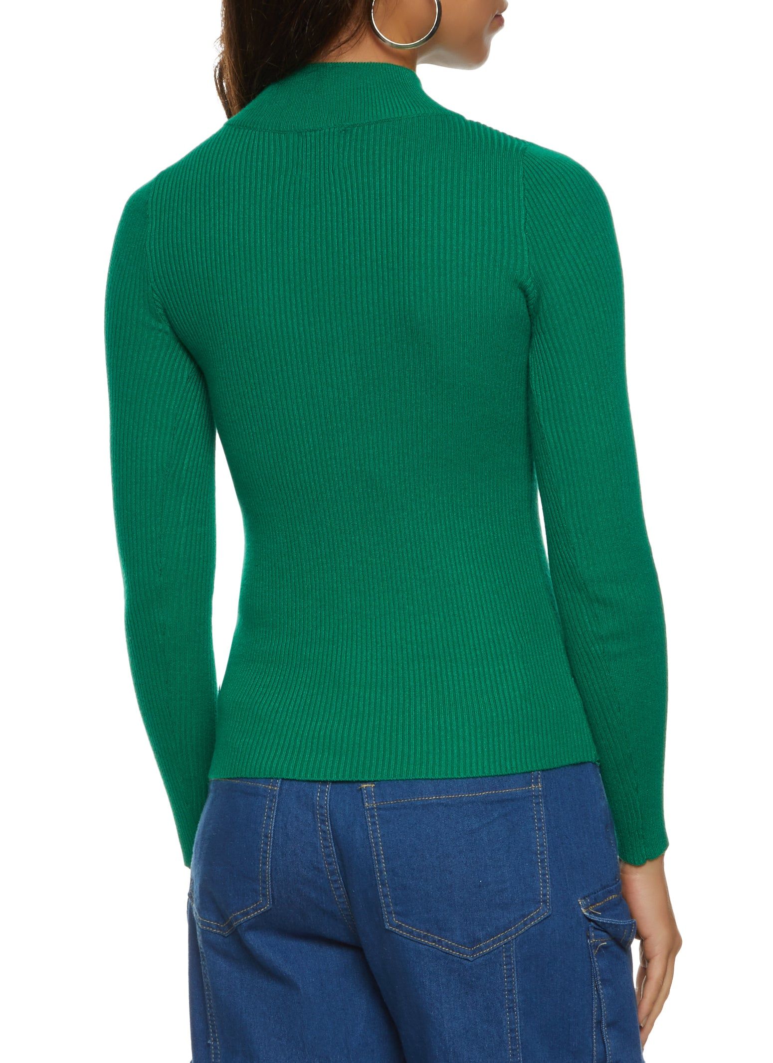 Ribbed Mock Neck Sweater sold by Rainbow product image thumbnail 2