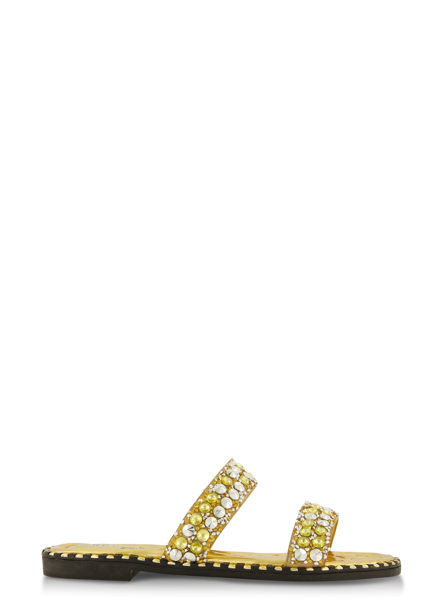 Rhinestone Double Strap Flat Sandals sold by Rainbow product image thumbnail 2