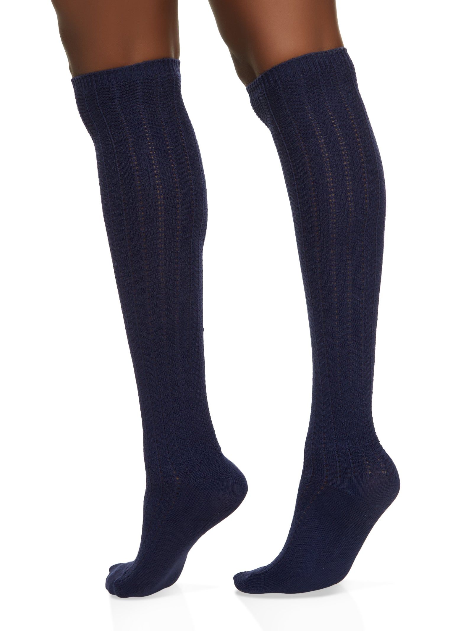 Textured Knit Over The Knee Socks sold by Rainbow product image thumbnail 2