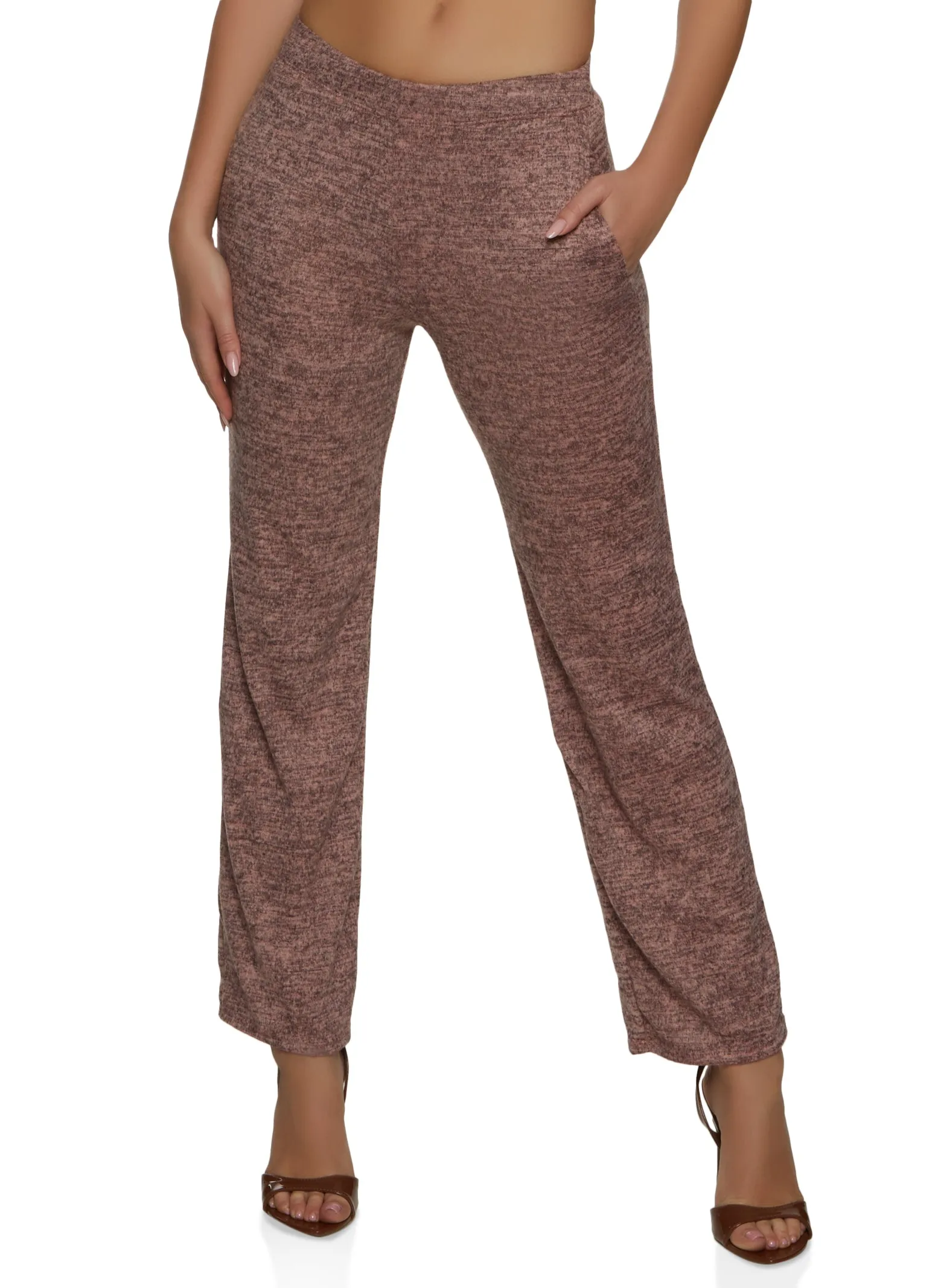 High Waist Wide Leg Pull On Pants sold by Rainbow