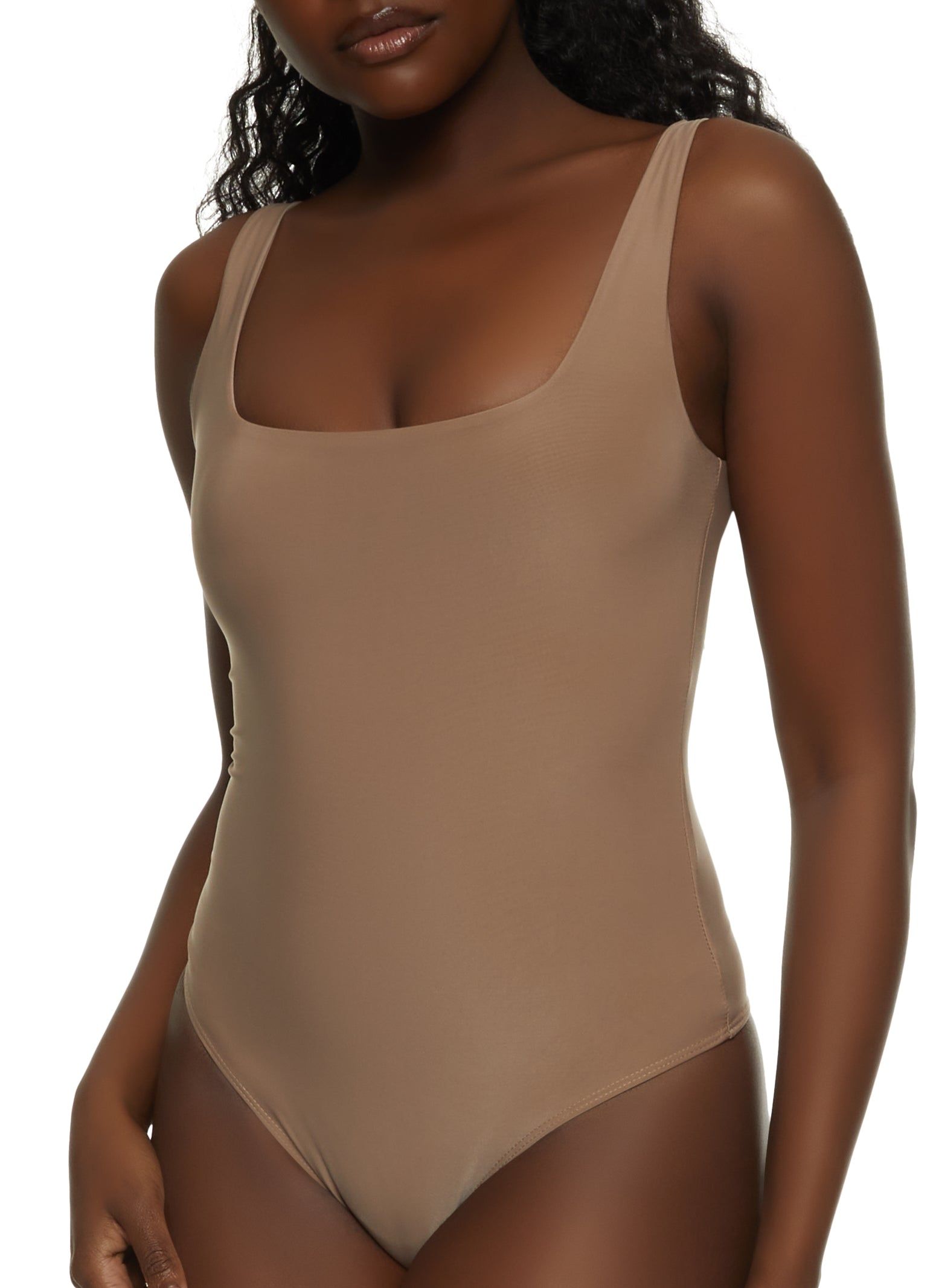 Solid Square Neck Bodysuit sold by Rainbow