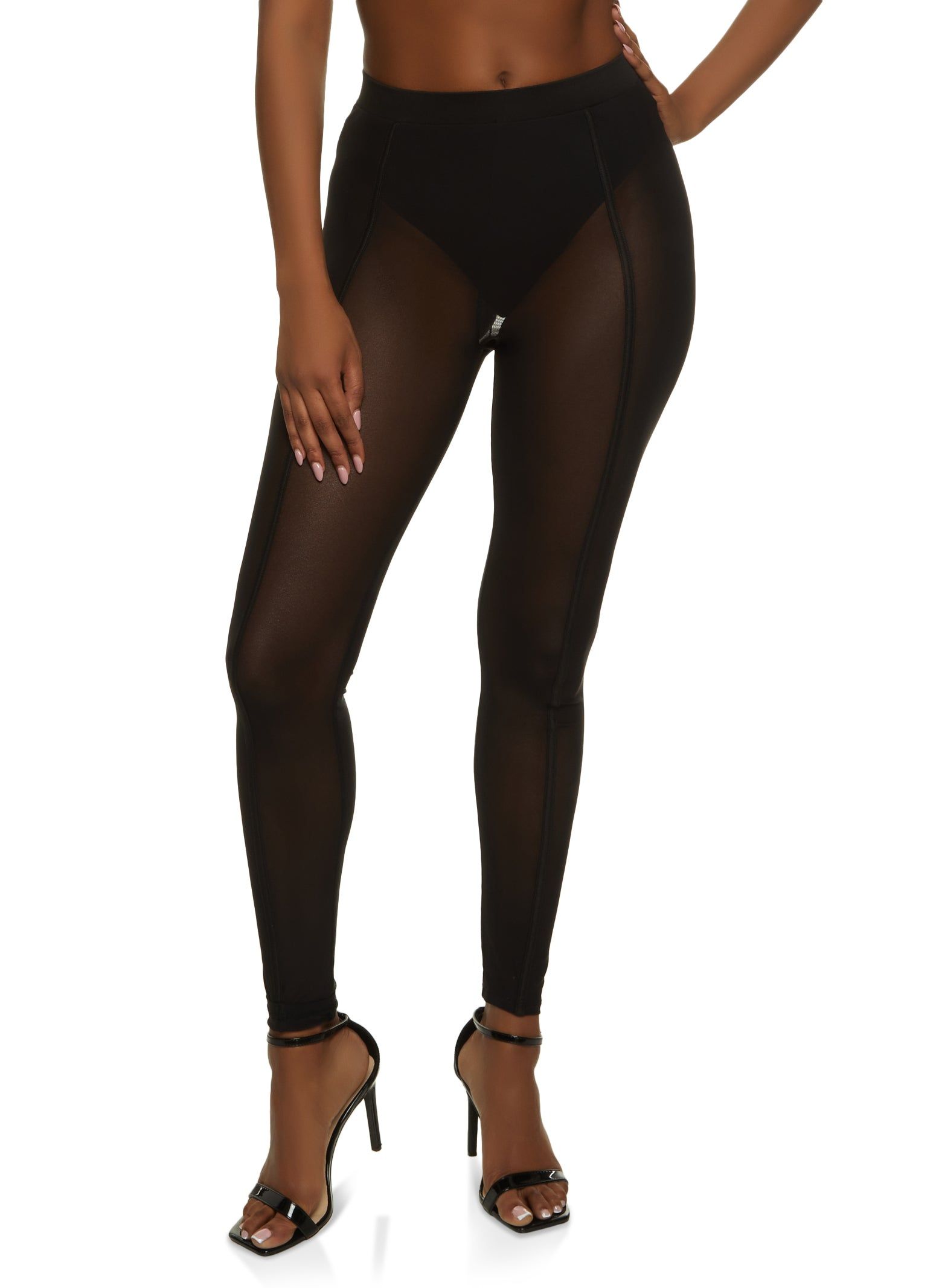 Mesh Seam Front Leggings sold by Rainbow product image thumbnail 2