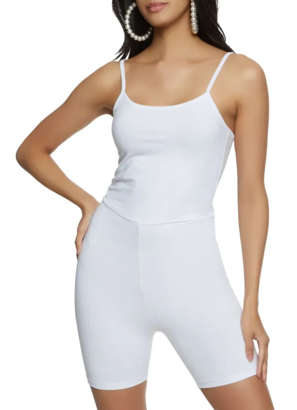 Bike Short Cami Romper sold by Rainbow