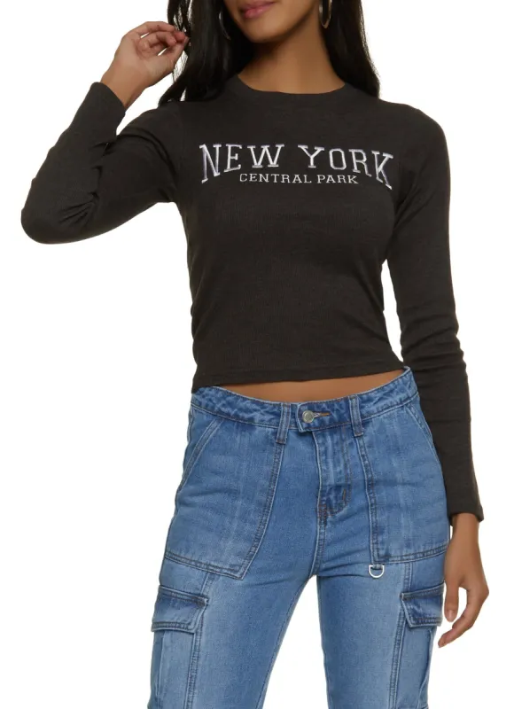 Long Sleeve New York Graphic Tee sold by Rainbow