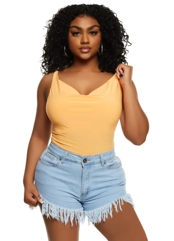 Notch Neck Graphic Crop Top sold by Rainbow