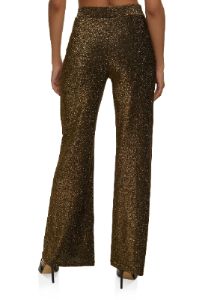Lurex High Waist Wide Leg Pants sold by Rainbow