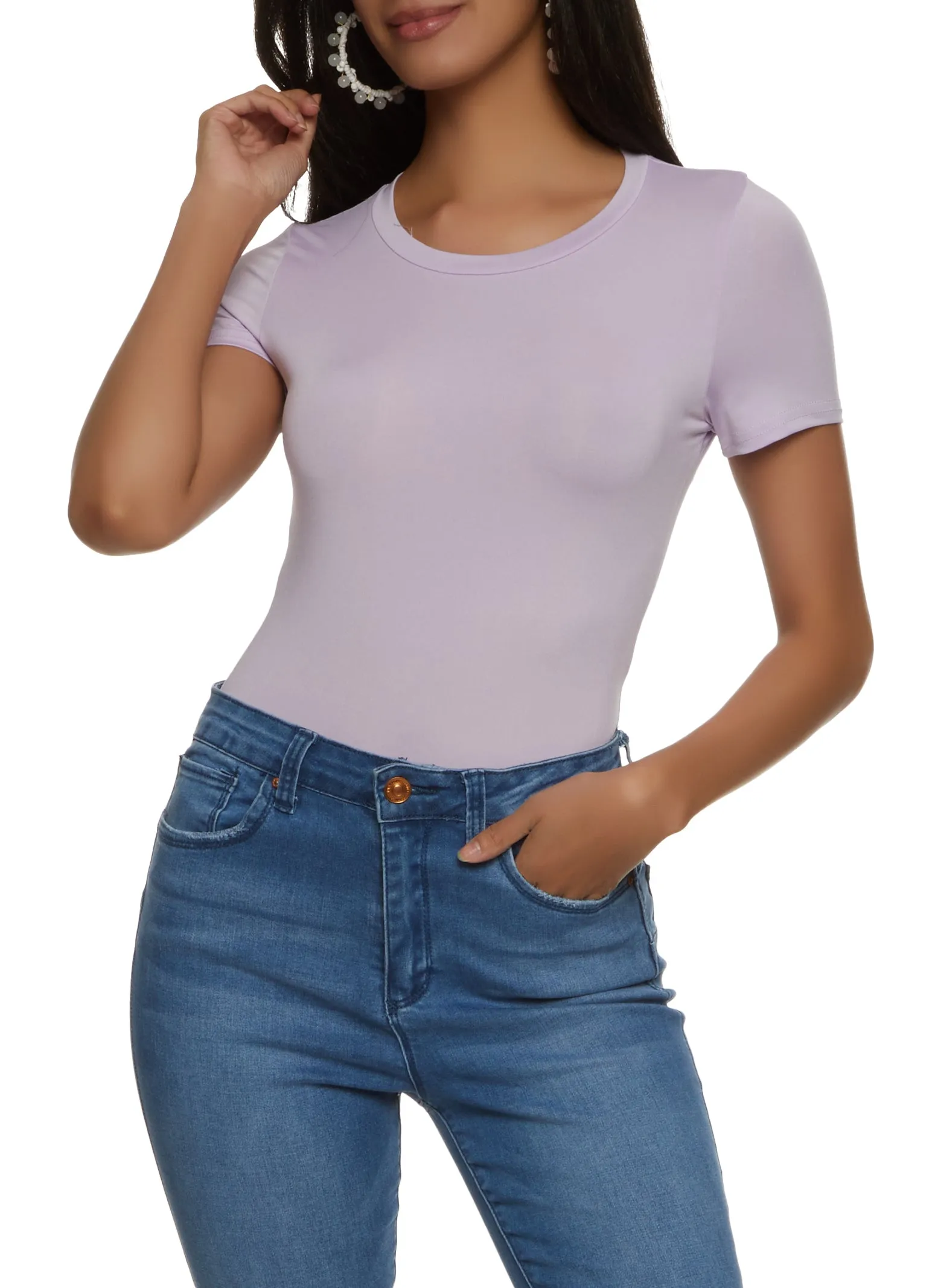 Basic Crew Neck Bodysuit sold by Rainbow product image thumbnail 2