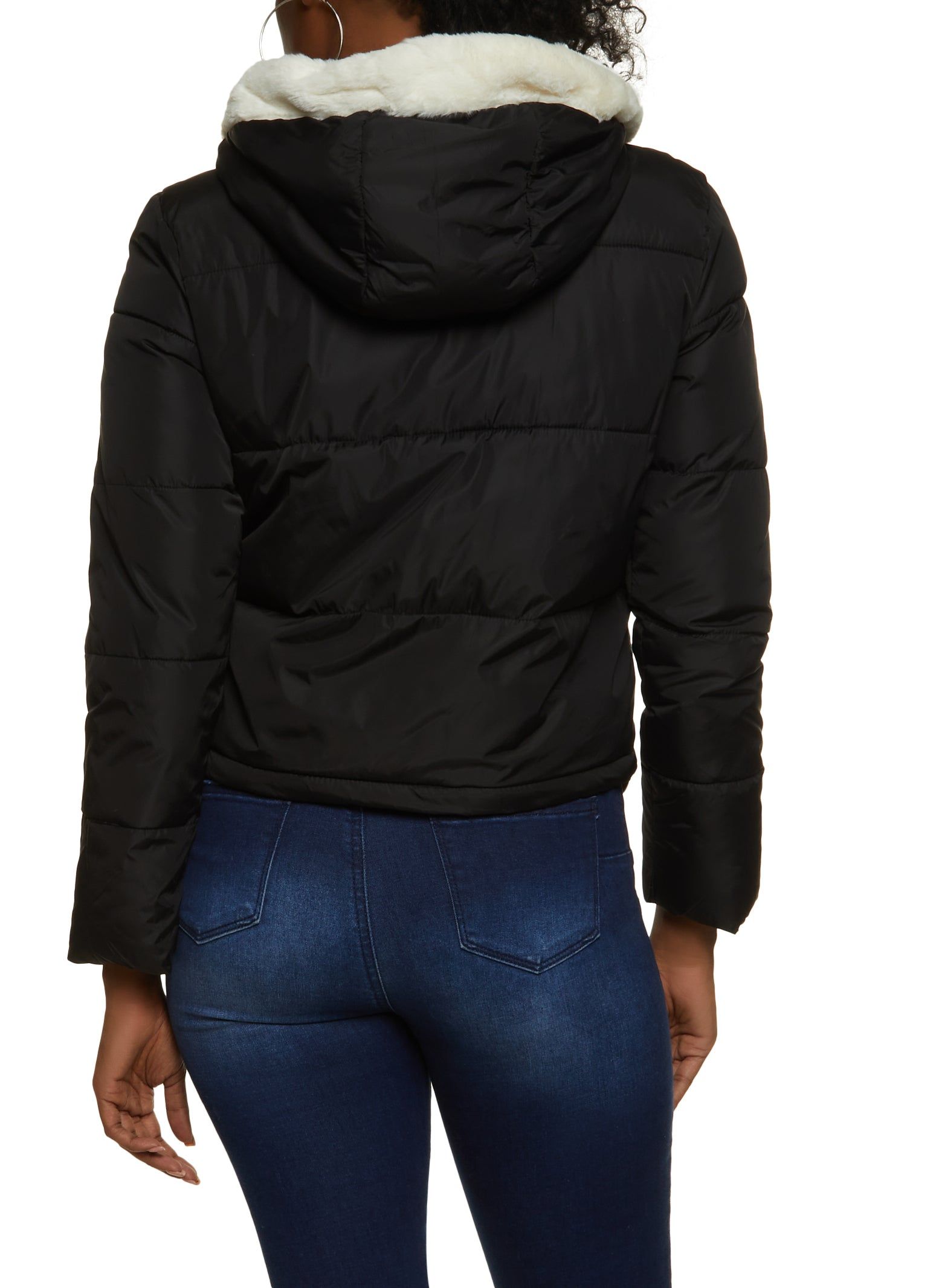 Faux Fur Lined Puffer Jacket sold by Rainbow product image thumbnail 3