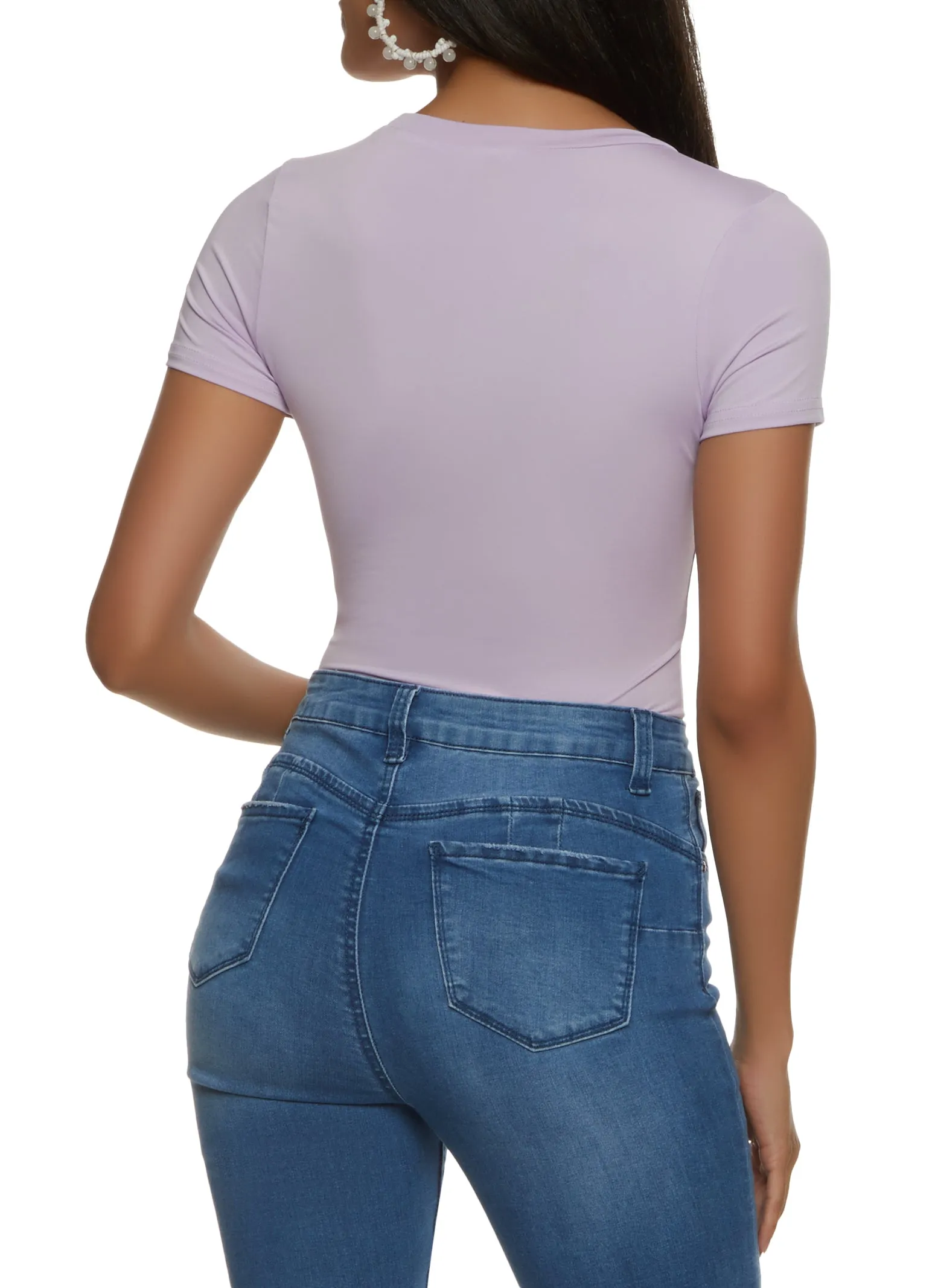 Basic Crew Neck Bodysuit sold by Rainbow product image thumbnail 3