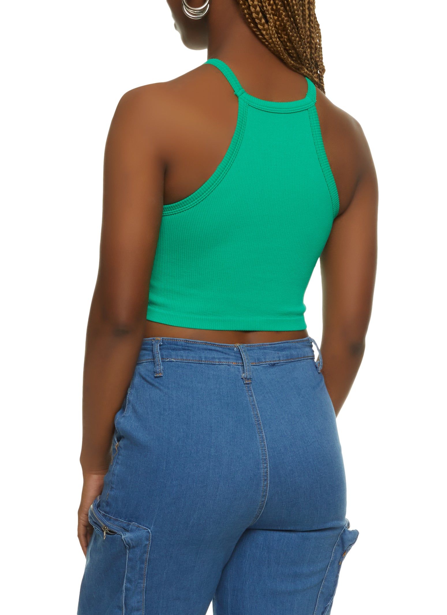 Seamless High Neck Cropped Cami sold by Rainbow product image thumbnail 2