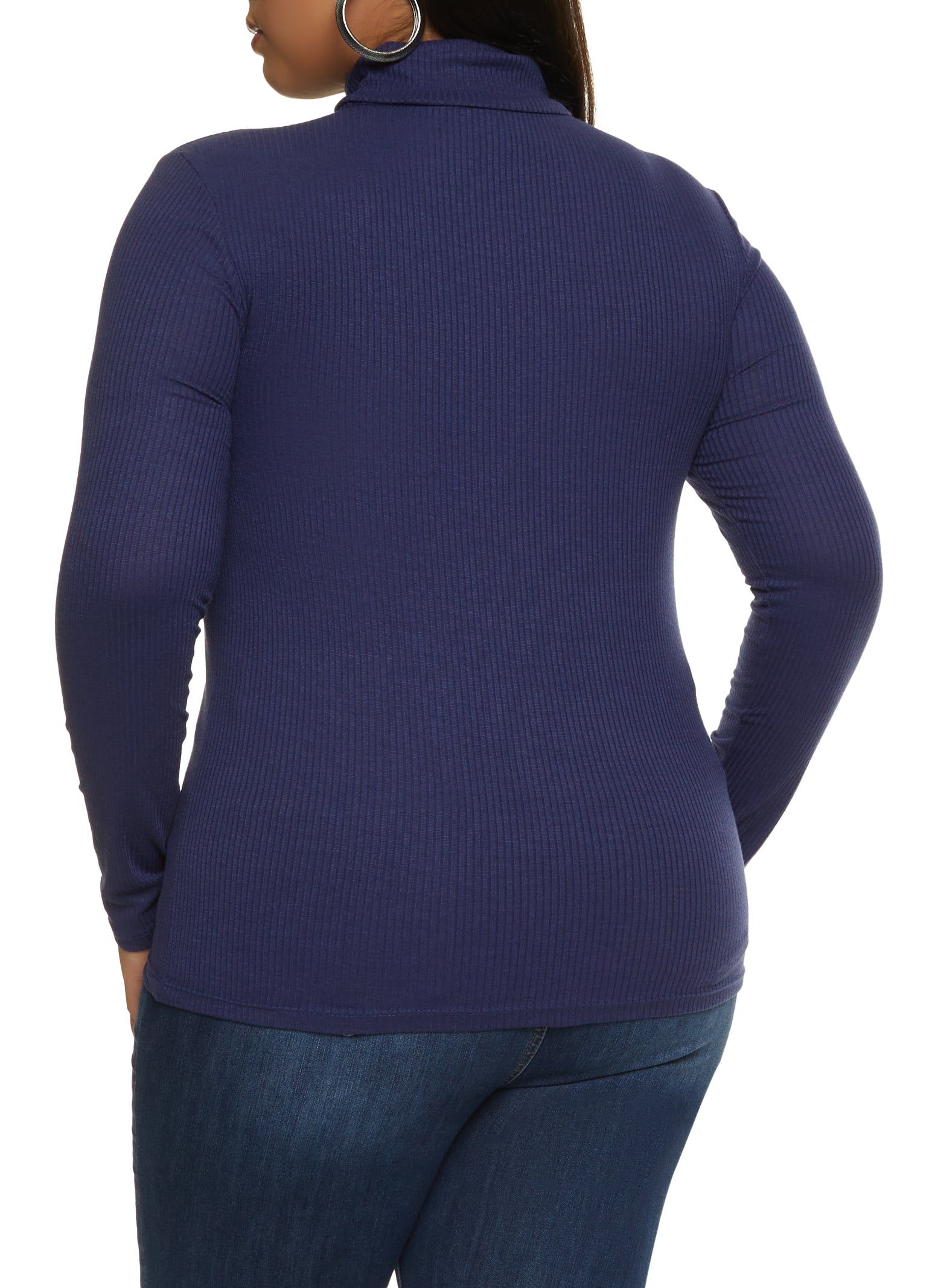 Plus Size Ribbed Knit Turtleneck Top sold by Rainbow product image thumbnail 2
